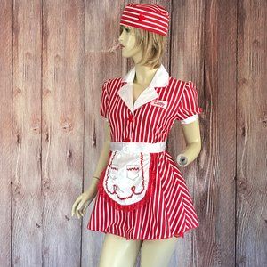 retro waitress costume